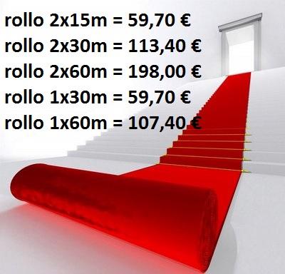 rollo moqueta ferial alfombra roja barata precio | unprecio.es