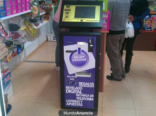 Kiosco digital también con loterías, recargas, revelado...