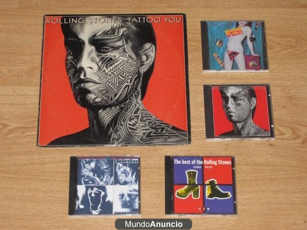 lote ROLLING STONES 4 cd\'s + LP tattoo