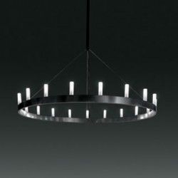 Fontana Arte Colgante chandelier doppio d 900- d 1500 h 1500 vern grigio - iLamparas.com