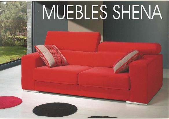 SOFA MODERNO RECLINABLE TAPIZADO  ROJO