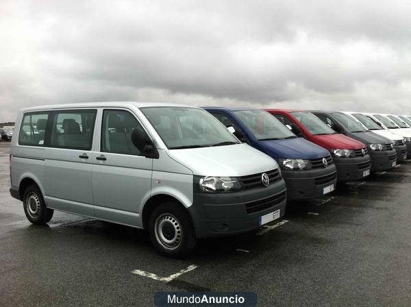 VW TRANSPORTER NUEVO MODELO 2.0 TDI, 105 CV, KOMBI 9 PLAZAS,  AÑO ABRIL 2011, KM DESDE 9.000, KLIMA, E/E, C/C CON MANDO