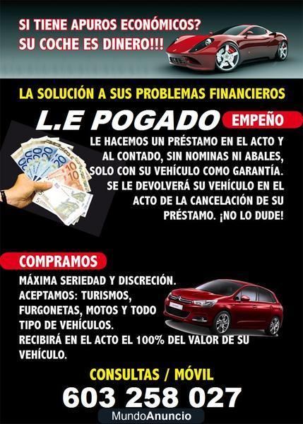 COMPRO COCHES PAGO 1.000 MAS QUE OTROS!! METALICO AL MOMENTO