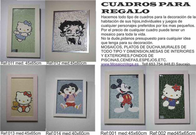 CUADROS DE MOSAICOS  PARA  SU  BEBE