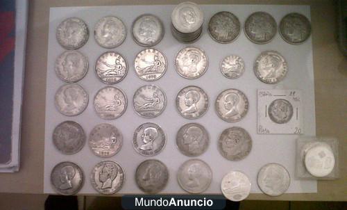 LOTE DE 44 Monedas de PLATA. Escucho y acepto Ofertas Razonables. Envio en 24h.