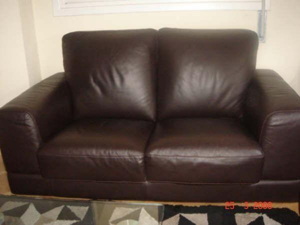 SOFAS DE CUERO, CASI NUEVOS GANGA!!!!