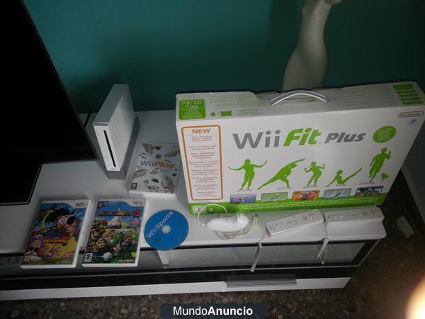 WII con wii fit y juegos y mandos