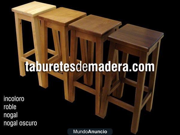 TABURETES DE MADERA PARA BAR - WWW.TABURETESDEMADERA.COM