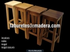 TABURETES DE MADERA PARA BAR - WWW.TABURETESDEMADERA.COM - mejor precio | unprecio.es