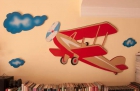 Avión mural de artesanía en madera - mejor precio | unprecio.es