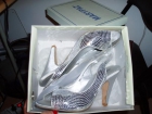 zapatos peep toes plata - mejor precio | unprecio.es