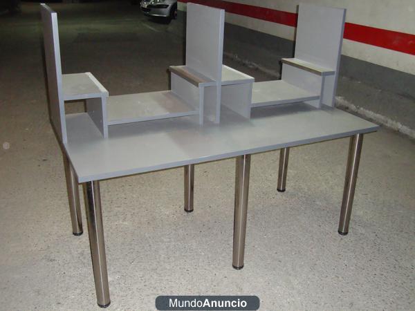 mesa gris de 150x80