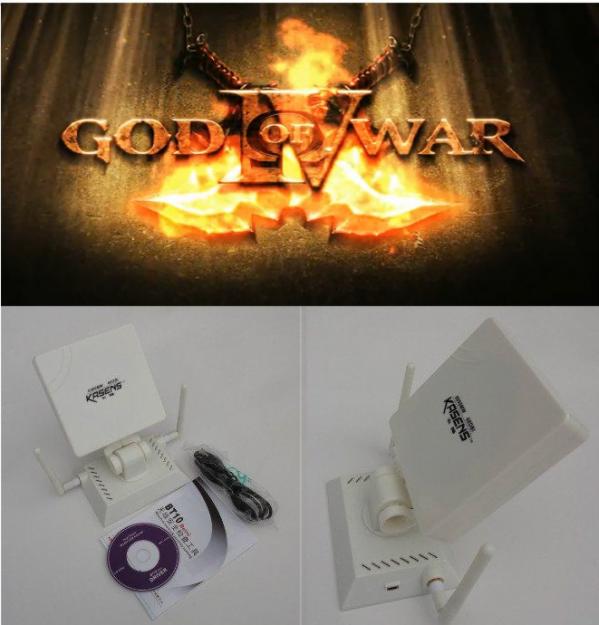 ADAPTADOR WIFI USB KASENS 1680 God of War4.. 6000MW 68DBI