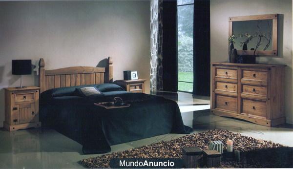 DORMITORIO MACIZO DE ESTILO MEXICANO COMPLETAMENTE NUEVO