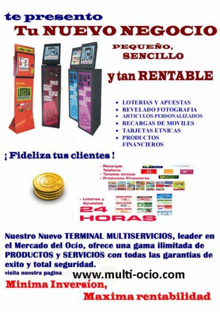 TERMINAL MLTISERVICIOS VENTAS DE LOTERIAS Y APUESTAS Y MUCHO MAS