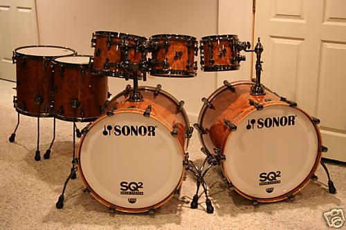 Sonor SQ2 Maple WR * 2 Bass Drums 7pc Kit!