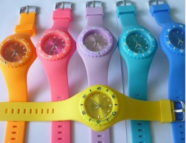 relojes de silicona variedad de colores