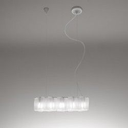 Artemide Logico sospensione nano 5 in linea difusor seda lúcido - iLamparas.com