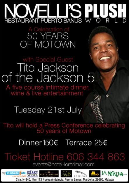 Tito Jackson en Marbella, 21 Jul 2009