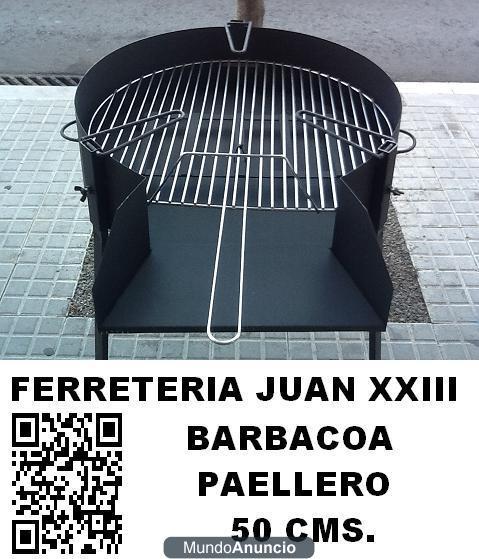 BARBACOA PAELLERO 50 CMS. CHAPA