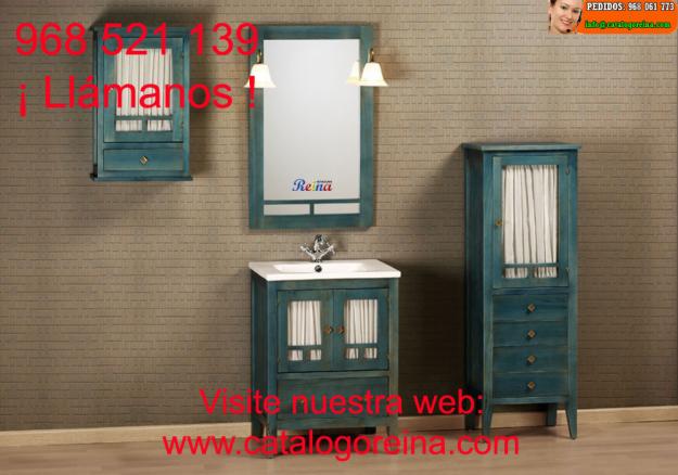 Muebles de baño rústicos en oferta