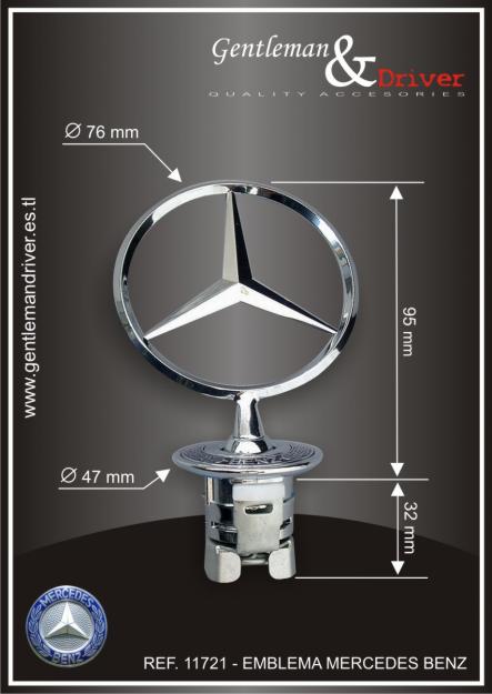 Estrella - emblema para el capó mercedes benz