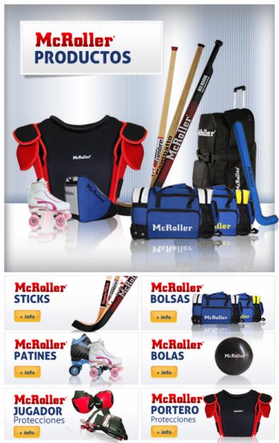 McRoller - Fabricante y distribuidor de material de Hockey patines y Patinaje.