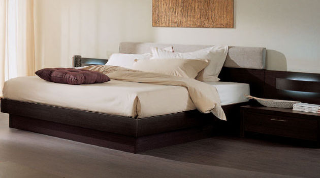 Cama Fiji acolchado con armazn de la cama Class Box con somier