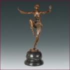 Escultura de bronce patinado 'Bailarina Arlequin', Tamaño: 39x23x12cm 4kg. - mejor precio | unprecio.es