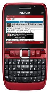 Movil Nokia E63 Rojo Libre