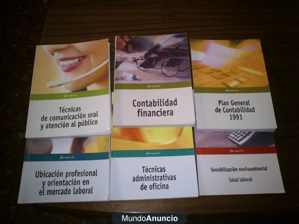 libros empleada de oficina