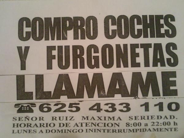 compro coches y furgonetas