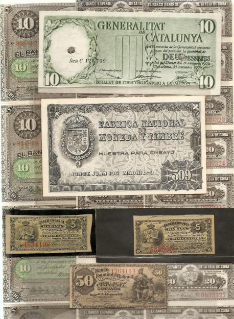 Compro billetes y monedas españolas.