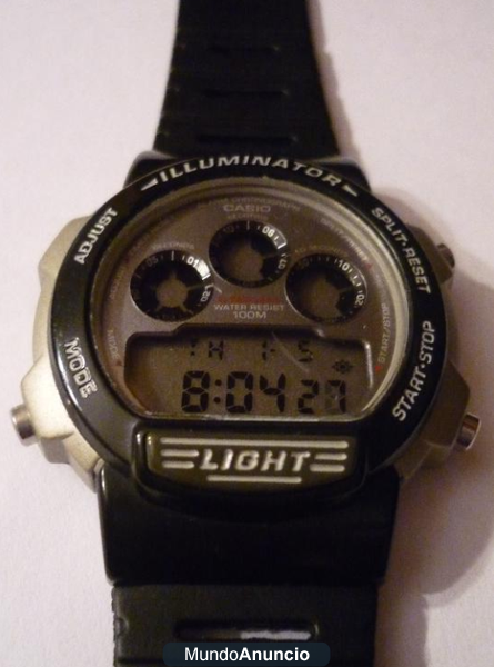 CASIO ILLUMINATOR W-727H - PILA NUEVA Y CORREA A ESTRENAR -