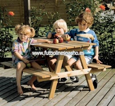 Conjunto picnic niños para jardin, mesas jardin