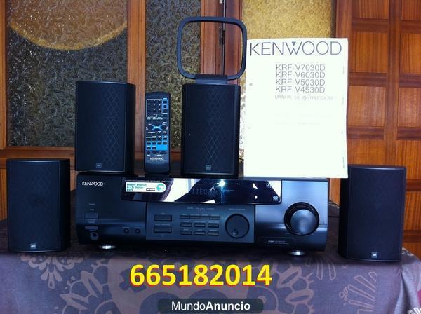 VENDO AMPLICADOR KENWOOD KRF-V5030D PARA HOME CINEMA Y 5 ALTAVOCES JAMO