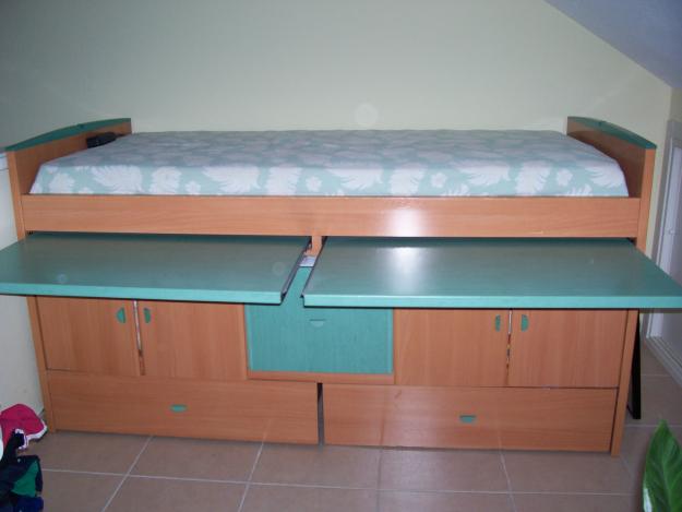 Cama  juvenil compacta