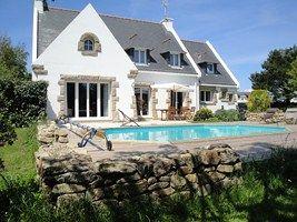 Villa : 7/8 personas - piscina - quiberon  peninsula de quiberon  morbihan  bretana  francia