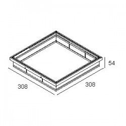 Delta Light Grid in trimless 4 mounting kit - iLamparas.com