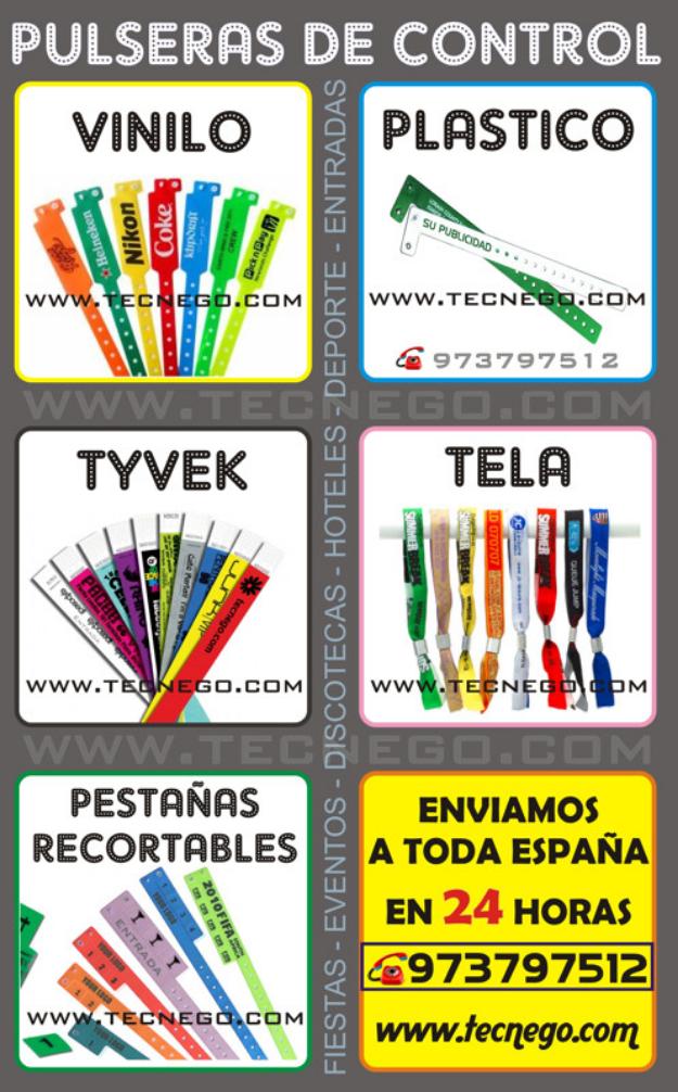 Pulseras para control y de seguridad