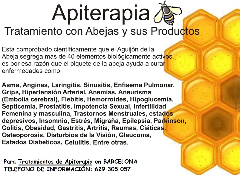 Apiterapia con abejas