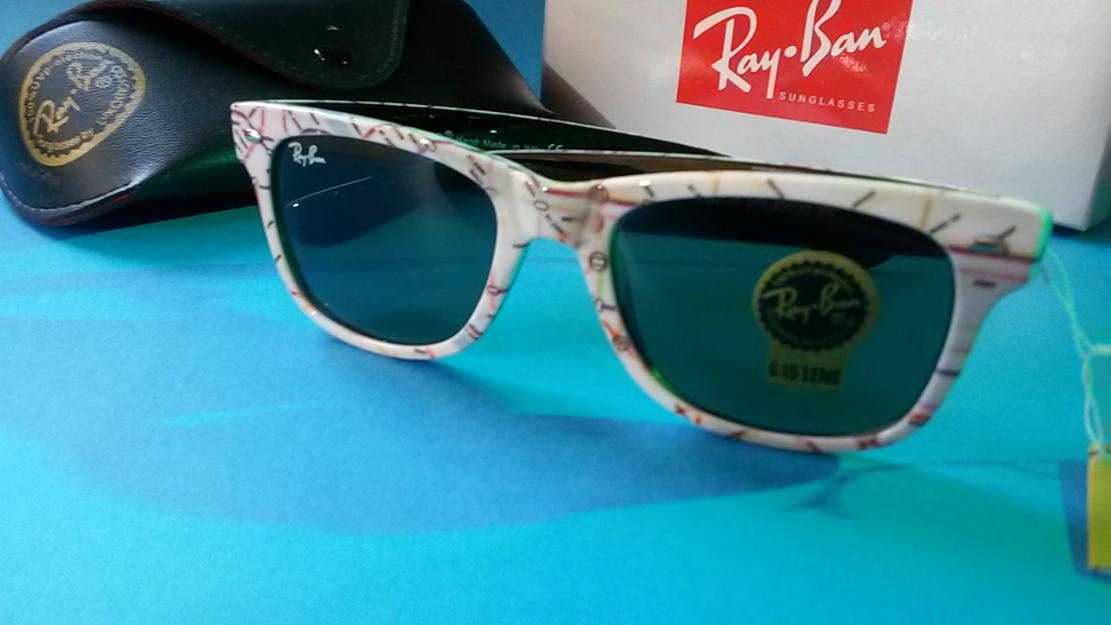 Gafas sol Rayban wayfarer dibujo NY