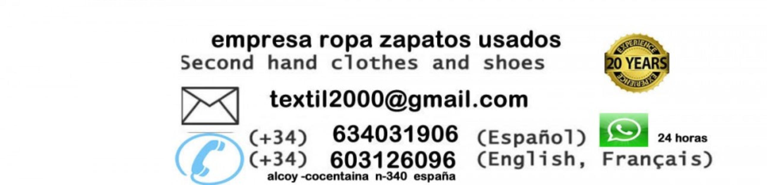 Empresa ropa usada segundamano al peso mayoristas almacen tel 634031906 ★★★★★ .