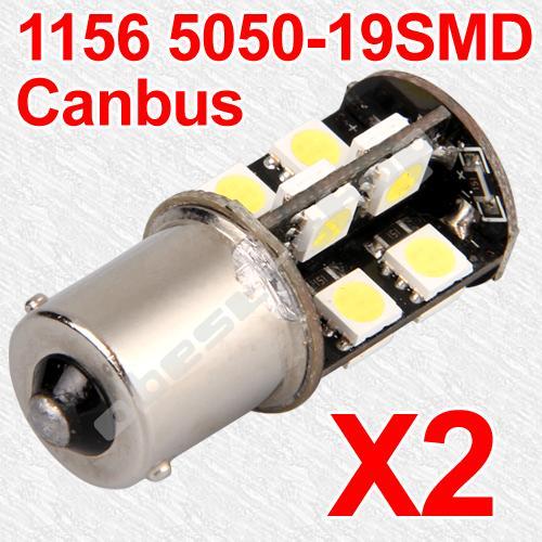 2 BOMBILLAS 1156,P21W 19LED 5050SMD CAN BUS BLANCAS