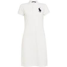 Vestido, dress ralph lauren talla m / l color blanco