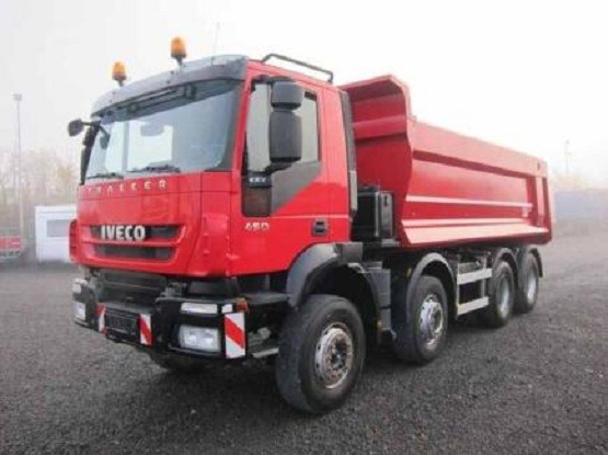 2010 iveco trakker ad 410 t45 8x4 rojo