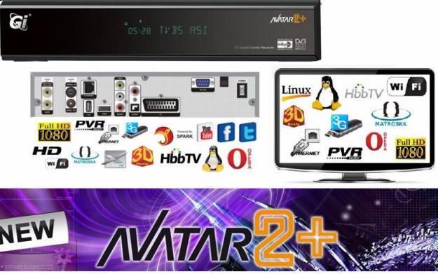 Vendo receptor satelité gi avatar2+ combo nuevo