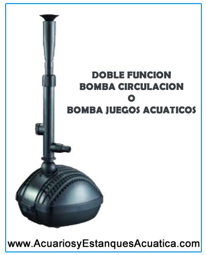 Bomba agua 1000l/h fuente circulacion estanque