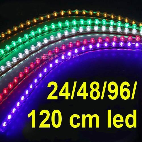 2 tiras 24cm x 24led flexible,impermeable y autoadhesiva