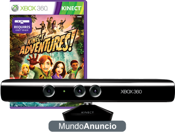 Vendo sensor Kinect+soporte TV +dance central+kinect sports+your shape fitness+adventures